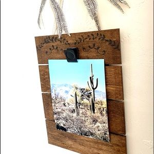 Pallet Picture Frame with photo